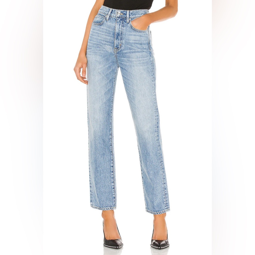 SLVRLAKE London High Rise Straight Jeans in Heartache 29